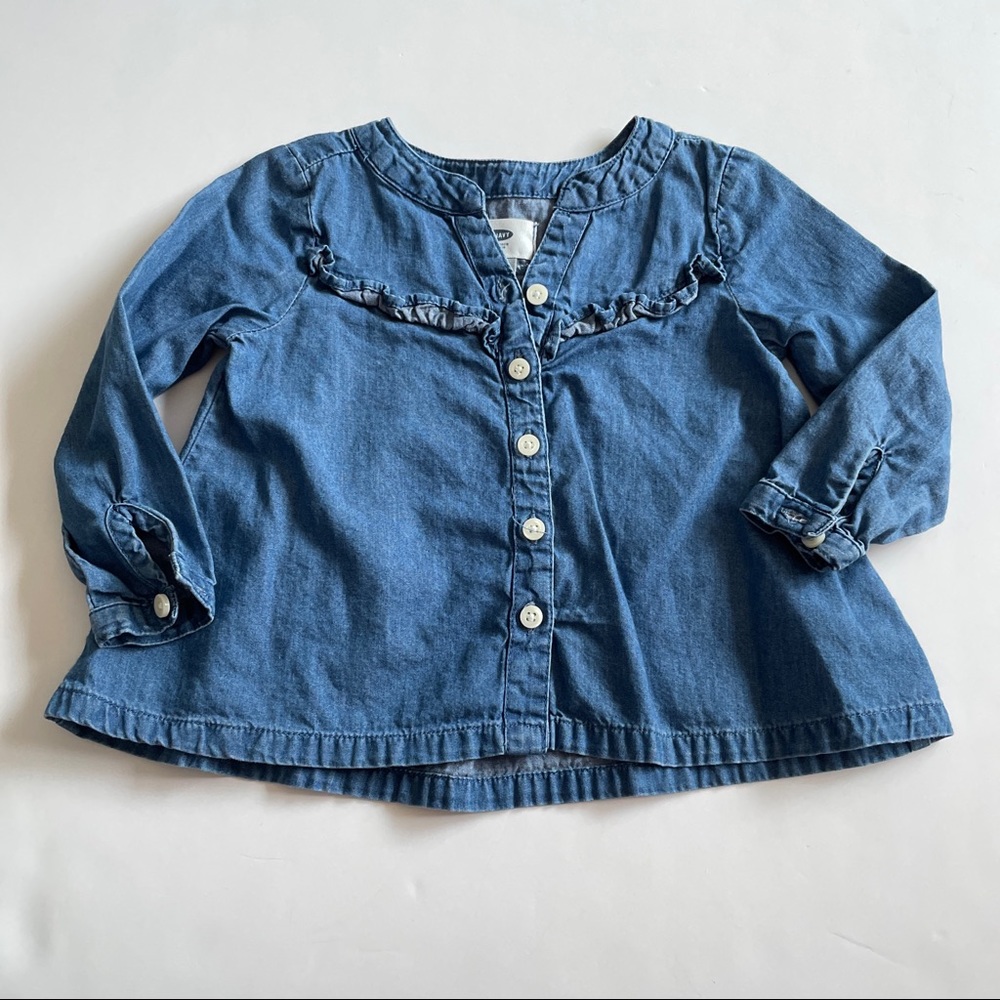 Old navy button down denim shirt
